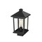 Z-Lite Portland 1 Light Post Mount Light, Black & Clear Beveled 531PHMS-BK - alternate 5